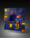 Klaus Moje Mosiac Form in Blue Art Glass