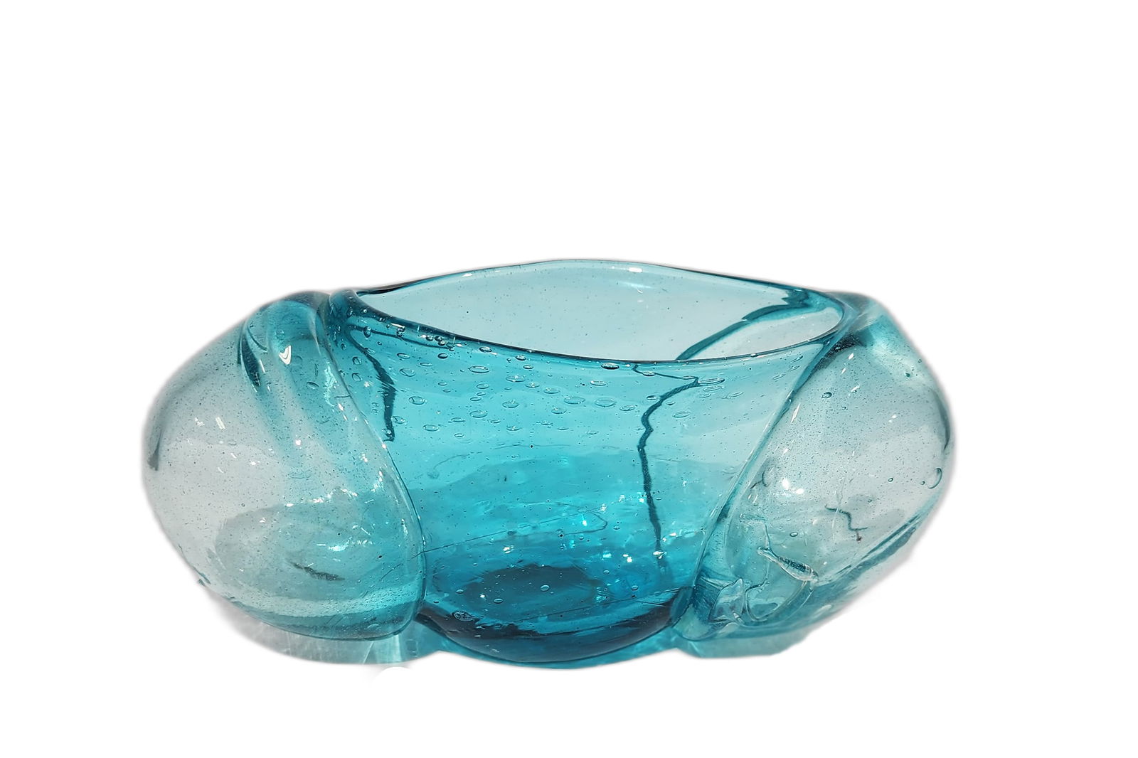 Harvey Littleton Vase with Prunts 1964 Art Glass (1 of 1)