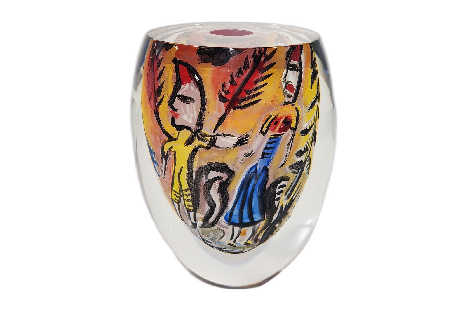 Ulrica Vallien Unique Kux Art Glass Vessel (1 of 1)