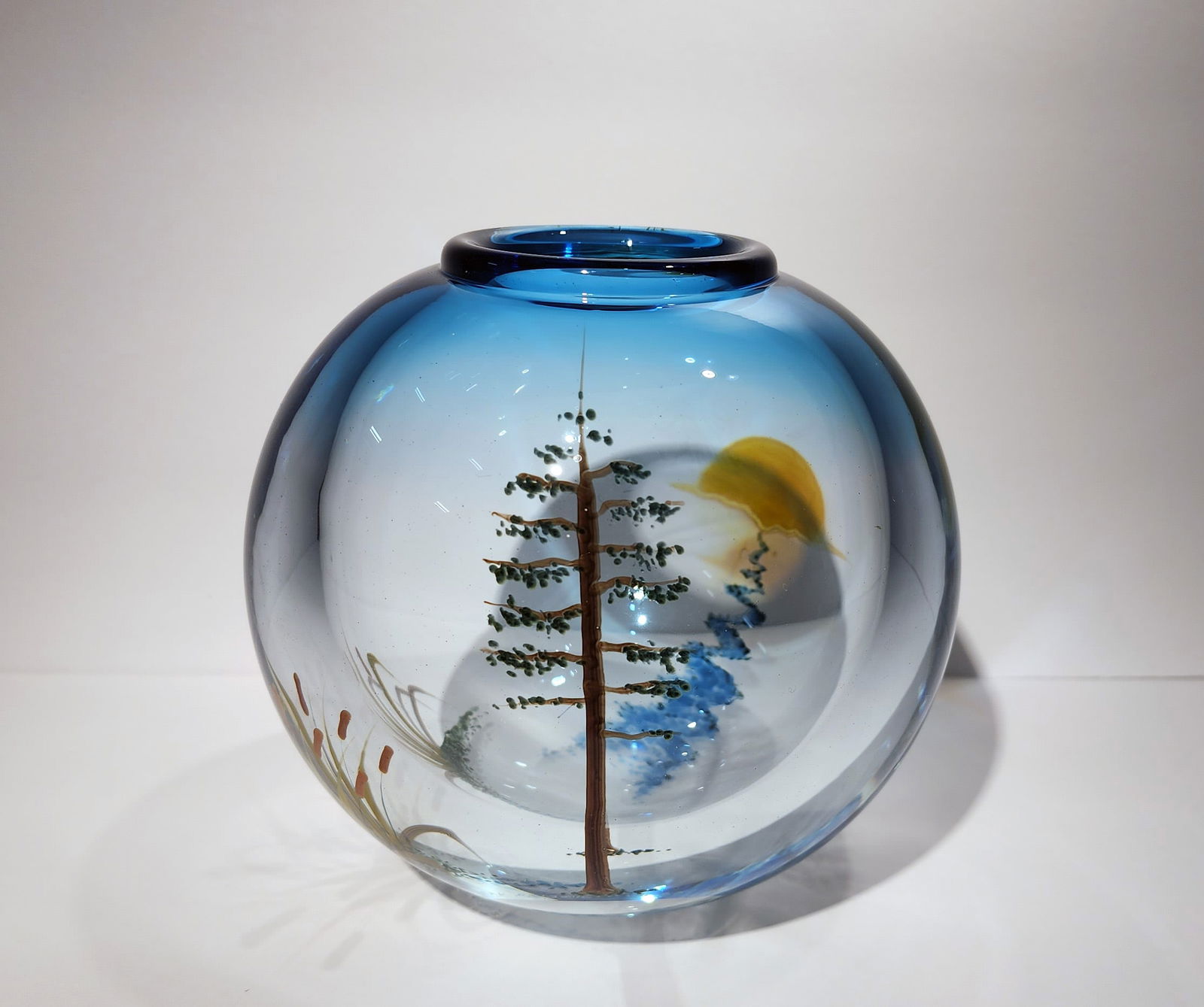 Mark Peiser Paper Weight Vessel Pwv Art Glass Auction