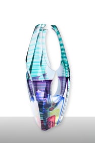 Michael David & Kit Karbler 16 Tall Unique Glass Sculpture