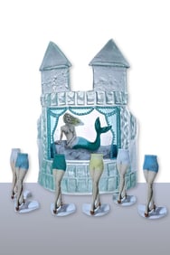Susan Taylor Glasgow Little Mermaid Dreams Art Glass