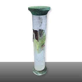 Vincent Olmsted Keeper of Time Art Glass Sculpture
