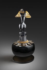 Pohlman & Knowles Ceremonial Pot Art Glass Habatat