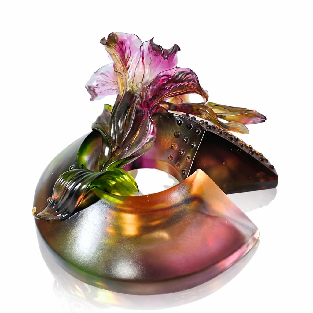 Loretta Yang Lily Blossom Wishes Art Glass (1 of 4)