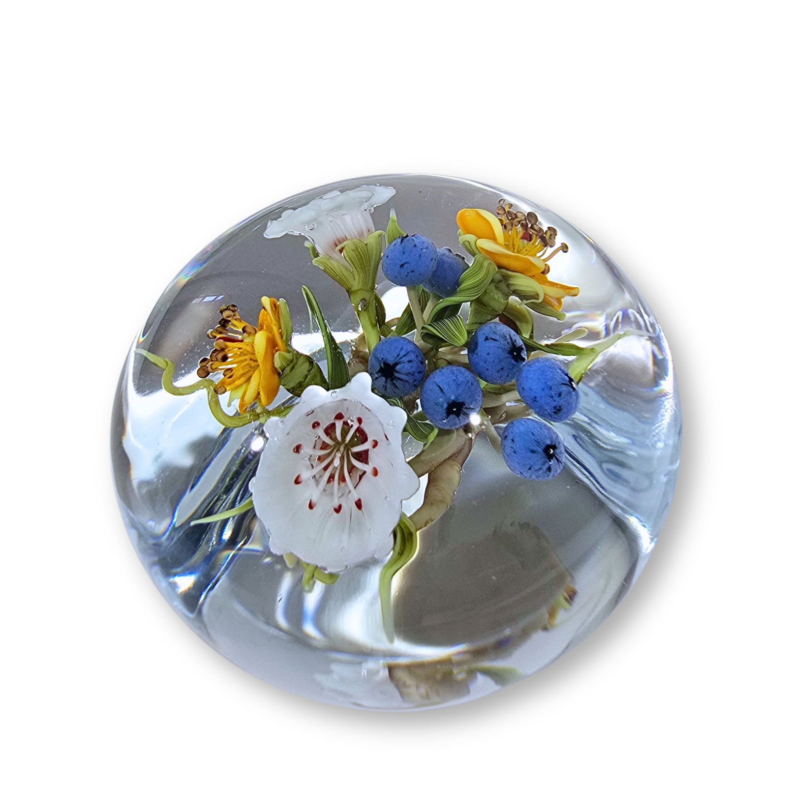 Paul Stankard Bouquet & Earth Spirit Paperweight 279 Art Glass (1 of 7)