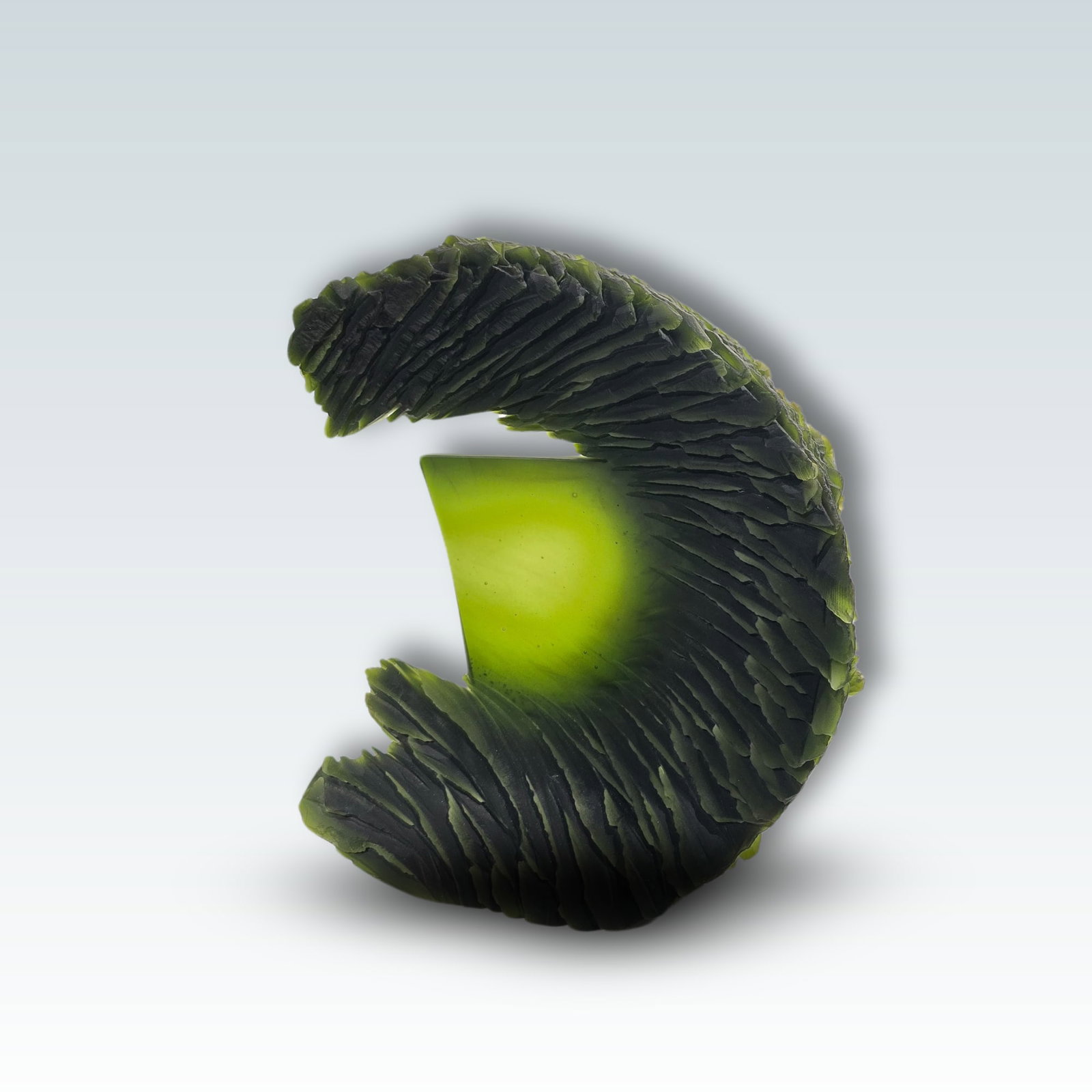 Alex Bernstein Nestle Art Glass: Alex Bernstein Country of origin: American Title: Nestle Date: 2006 Dimensions: 18.5 x 1625 x 3 inches Process and material: cast and cut glass Alex Bernstein is an American studio-glass artist best k