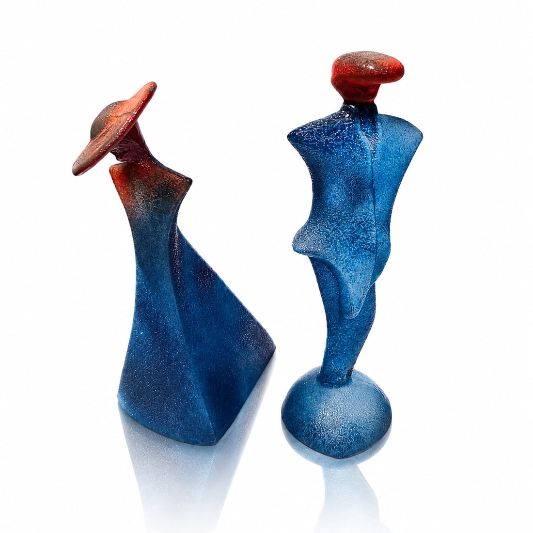 Kosta Boda Male and Female Figures Vallien Art Glass (1 of 5)