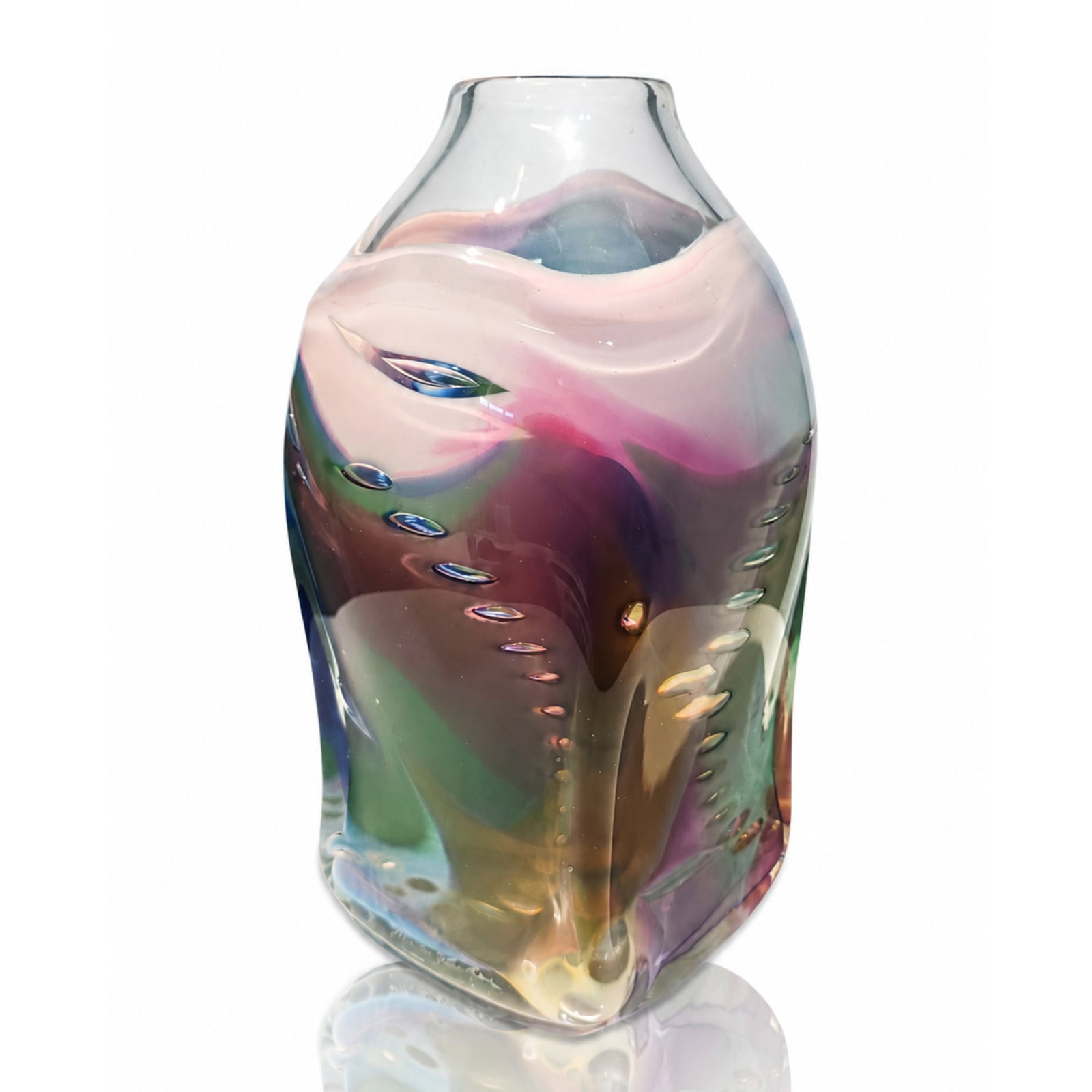 Tom McGlauchlin Glass Large Glass Vessel Art Art Glass (1 of 6)