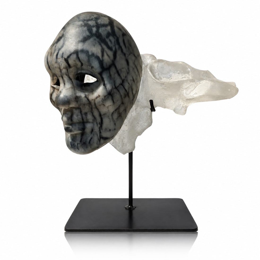 Eoin Breadon Mask Art Glass Sculpture Art Glass (1 of 4)