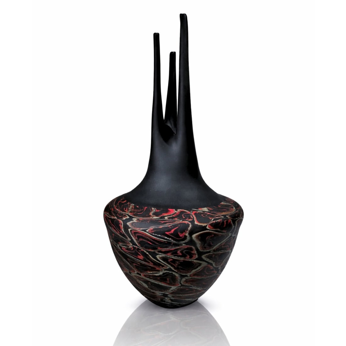 Davide Salvadore Ancella Glass Art Art Glass: https://www.youtube.com/watch?v=_N43Syo4fDk Davide Salvadore Country of origin: Italy Title: Ancella Glass Art Date: 2000 Dimensions: 19.75 x 8.75 x 8.75 inches Process and material: Known for his mas