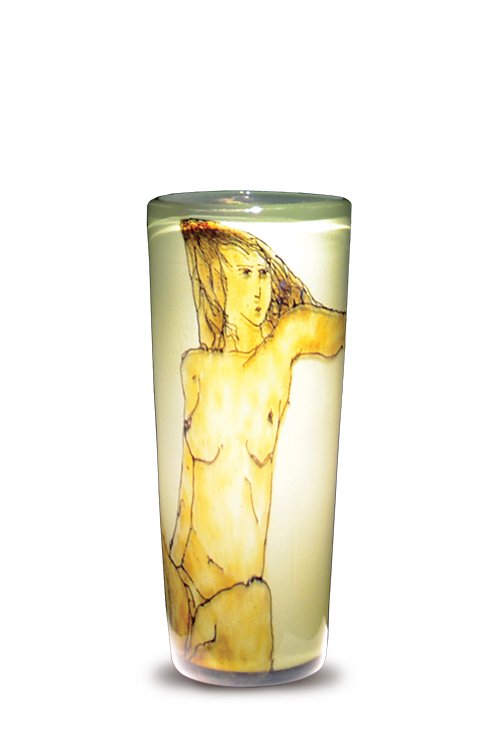 Habatat - Flora Mace, Untitled Vessel, Fine Art Glass: Flora Mace, Untitled Vessel, 1977. 15 x 6.5 x 6.5”. (From a private collection) Before there was “Flora and Joey”, Flora Mace worked with Dale Chihuly making the glass rod designs on his signatu