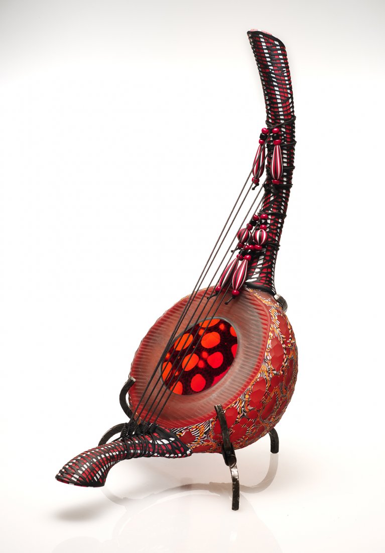 Habatat Davide Salvadore Piccola Spingarpa, Art: Davide Salvadore (Italy), Piccola Spingarpa, 2013. 22 x 9.75 x 15.5”. This blown and cold worked sculpture is an interesting example from the sought after Springarpa series. This is the series that