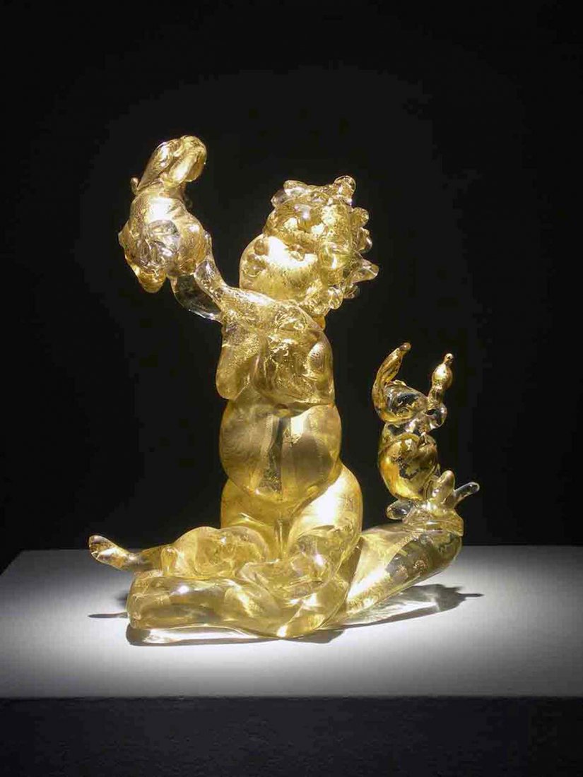 Dale Chihuly Gilded Putti Glass Art Habatat (1 of 1)
