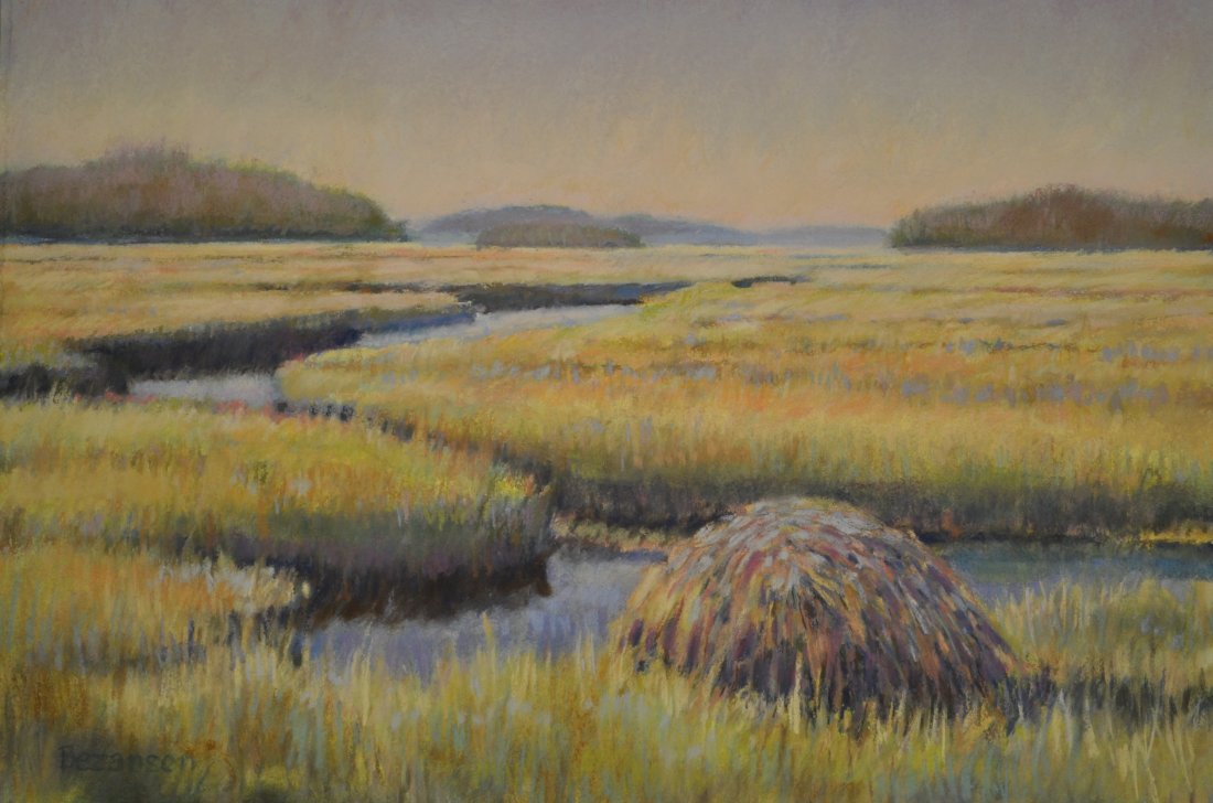 Phyllis Bezanson: Title: The Great Marsh Artist: Phyllis Bezanson Medium: Pastel Size: 12x18 Signed Framed