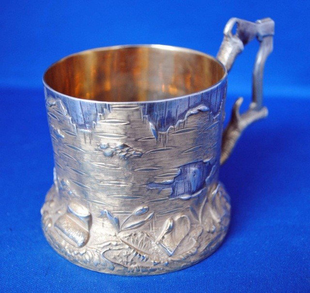 Russian Silver Tea Glass Holder
