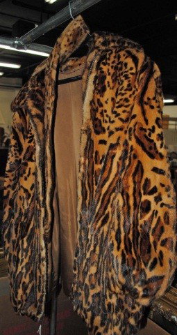 Printed Leopard Fur Jacket