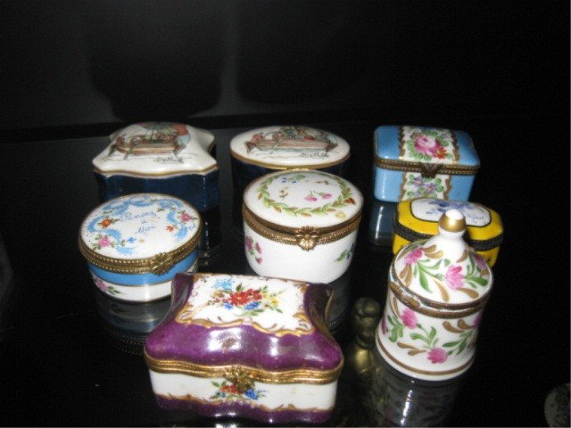 8 Limoges Pill Boxes