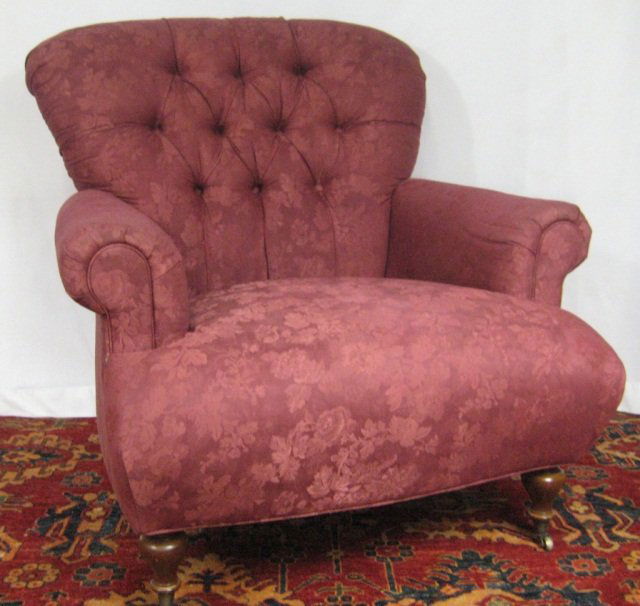 Pair of George Smith Upholstered Chairs: approx. Width: 38" Depth: 48" Height: 39"
