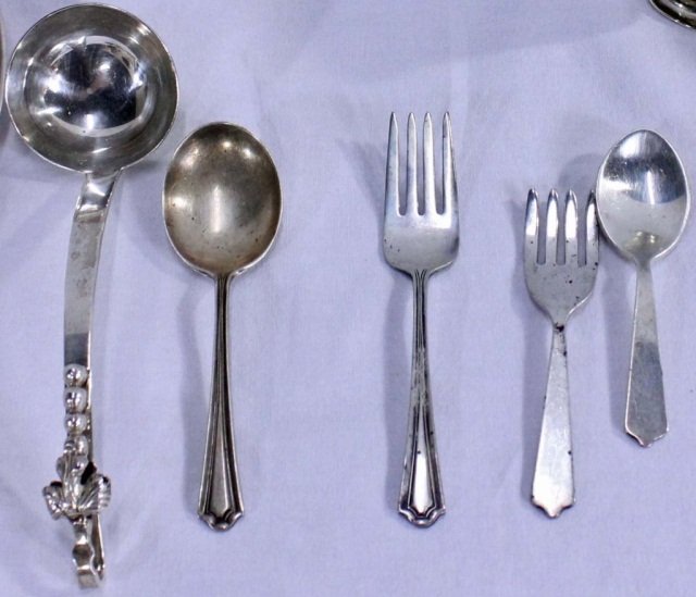 Two Russian Silver Spoons/Fork/Assorted Articles - 2