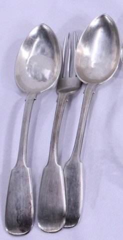 Two Russian Silver Spoons/Fork/Assorted Articles - 3