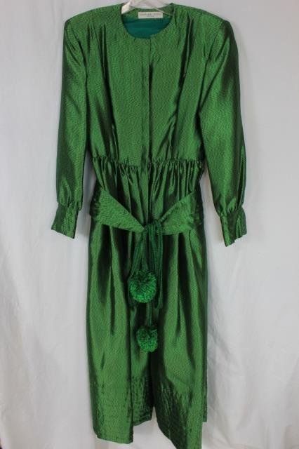 Geoffrey Beene Green Dress & Belt