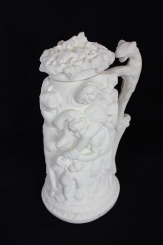 Large Decorative Plaster Mug: Height 15 Inches Width 7 Inches