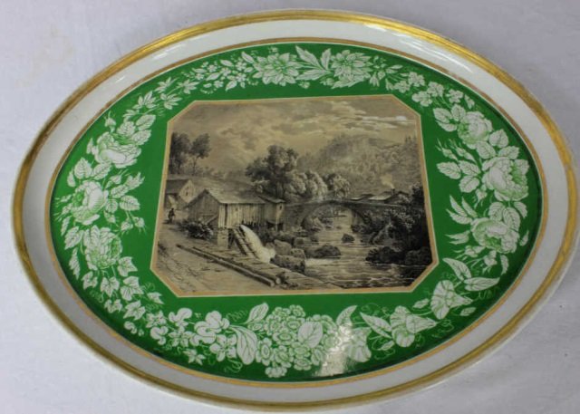 KPM Berlin Porcelain Tray: Length 14.5 Inches Width 12 Inches