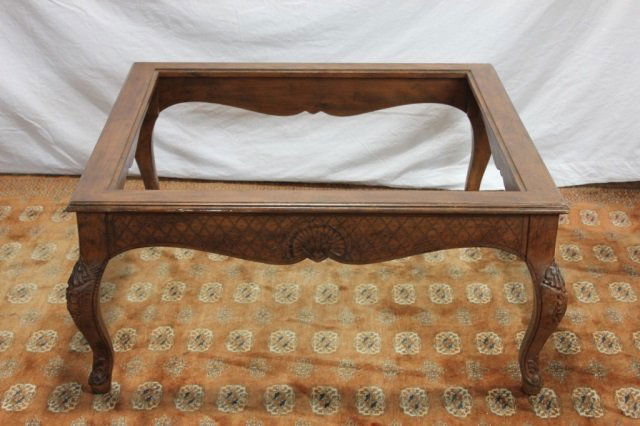 Two End Tables and One Coffee Table: Height 18 Inches Width 40 Inches Length 40 Inches (Without Glass) Coffee Table 40 Inches by 40 Inches