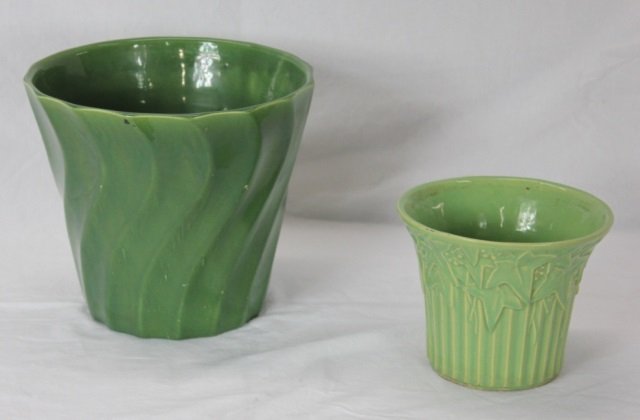 Bauer & McCoy Pottery Planter Pots: Height 10 Inches Width 11 Inches Height 6 Inches Width 8 Inches