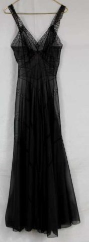Vintage Black Lace Elsa Schiaparelli Dress: Vintage Black Lace Elsa Schiaparelli Dress
