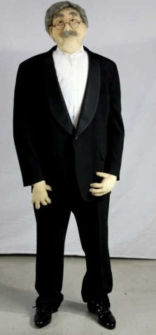 Decorative Life Size Replica English Butler: Height 66 Inches Width at Shoulders 23 Inches