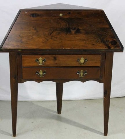 American Country Style Corner Secretary Desk: Height 40 inches Width 33 Inches Depth 19 Inches