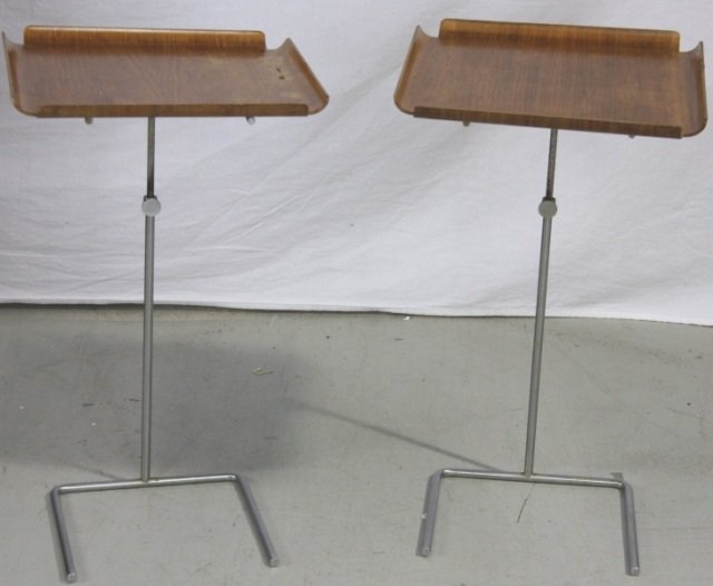 George Nelson & Associates Herman Miller Tables: Height 23 inches. Depth & Width 16 inches.