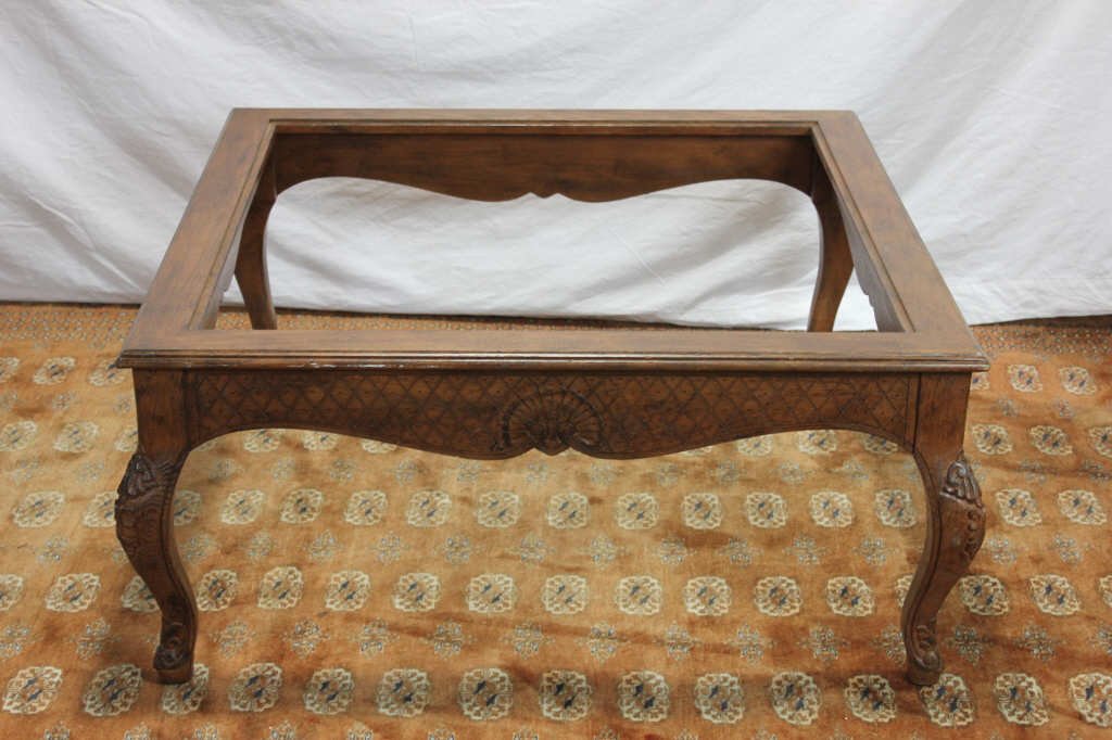 Two End Tables and One Coffee Table: Height 18 Inches Width 40 Inches Length 40 Inches (Without Glass) Coffee Table 40 Inches by 40 Inches Height 18 Inches