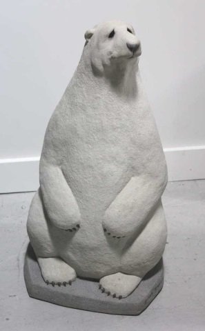 Rankin Signed & Numbered Bear Statue: Height 30" Width 13" Depth 13" Base Signed, Numbered, Dated 1990