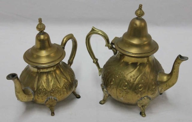 Antique Iranian / Persian Teapot & Coffee Pot: Height 10 Inches