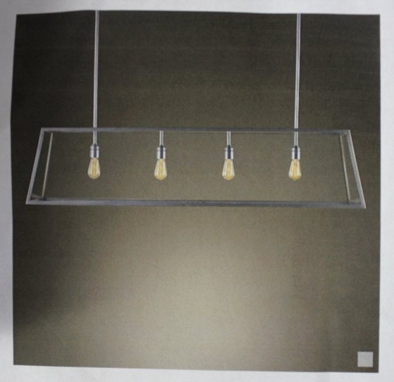 Restoration Hardware Modern Filament Chandelier: Brand New in Box. Retail Price of $1595 Width 60 inches Depth 15 inches Height 14 inches. Property of a Bedford Hills NY Home.