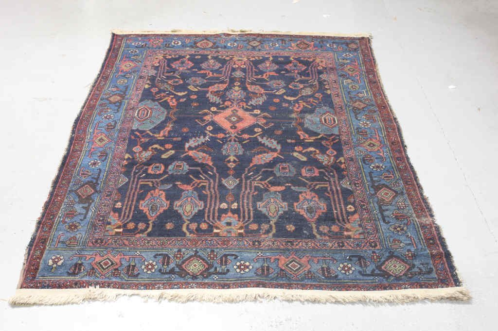 Antique Persian Carpet - 77 by 50 Inches: 77 by 50 inches. From a New Rochelle NY Home.