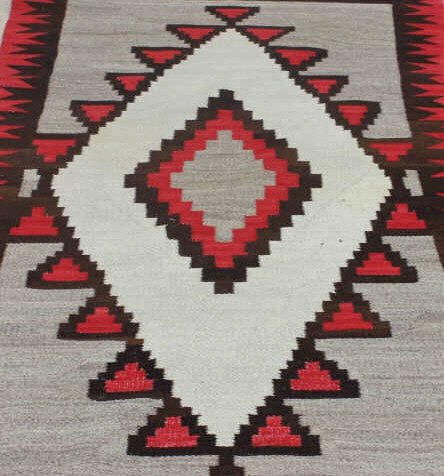 Navajo Throw Rug: Navajo Throw Rug Height 36 Inches Width 70 Inches