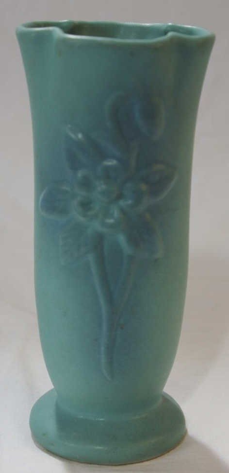 Antique Art Pottery Van Briggle Vase: Signed on bottom. Height 8 inches.