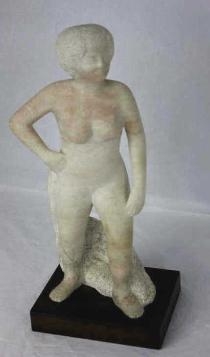 Soapstone Sculpture of Woman: Height 18 Inches Width 8 Inches Depth 6 Inches