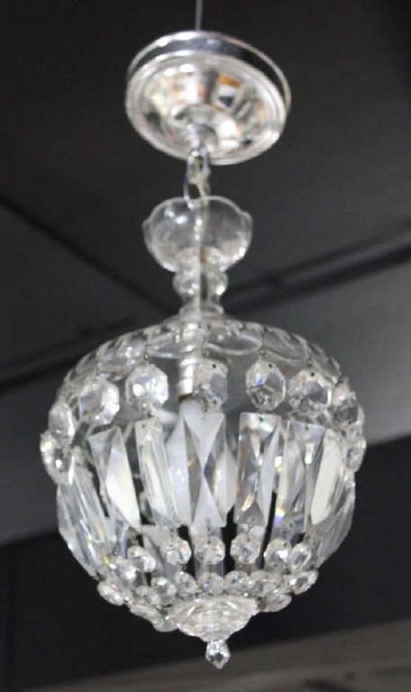 Crystal Hall Light Fixture: Height 19 Inches Width 9 Inches From a home in Irvington NY