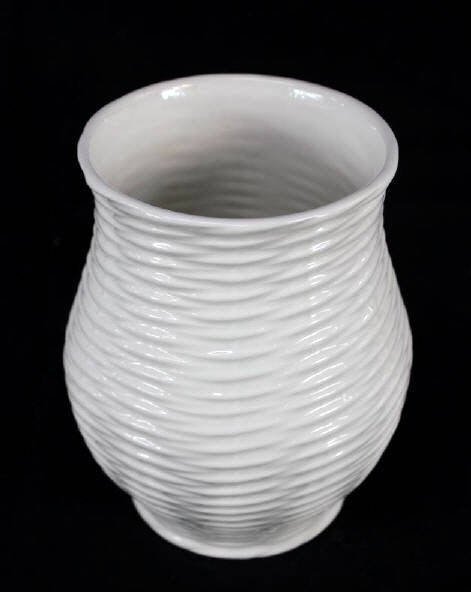 Tiffany & Co. Blanc de Chine Porcelain Vase: Height 7 Inches Width 7 Inches Tiffany & Co. Made in Italy
