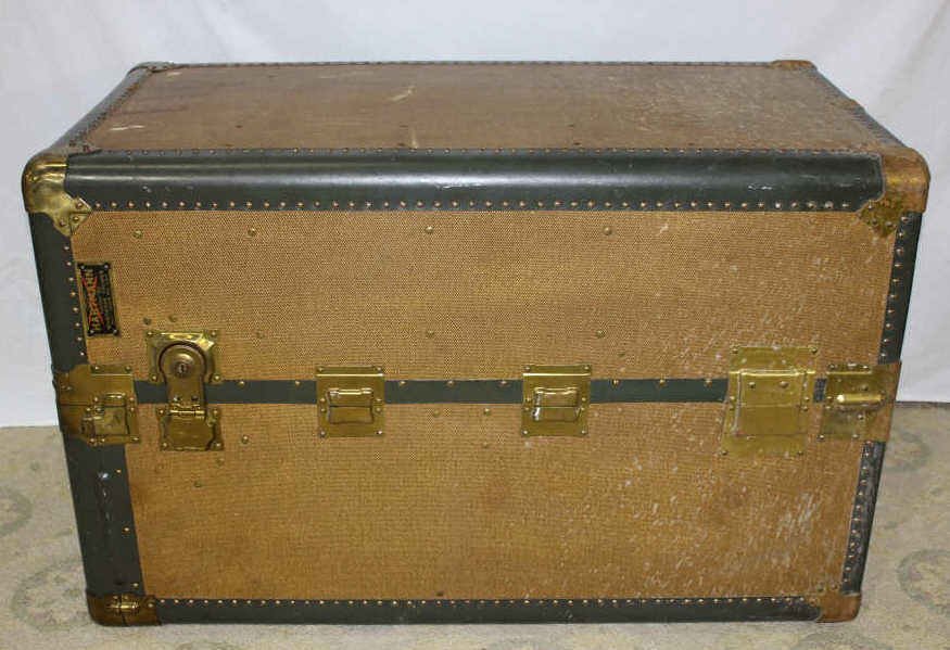 Vintage Hartmann Wardrobe Trunk: Height 25 Inches Width 40 Inches Depth 22 Inches From an estate in Mamaroneck, NY