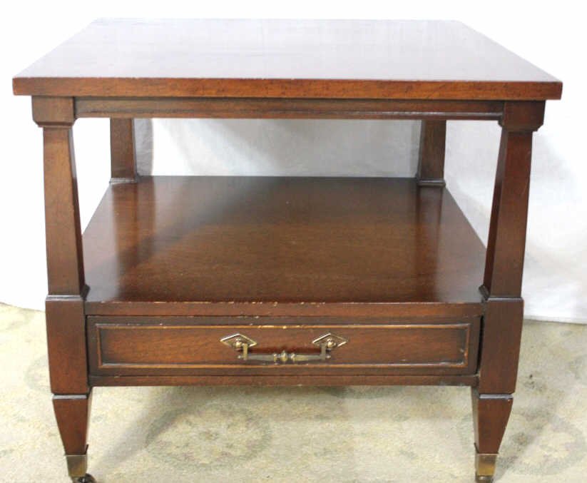 Mahogany End Table by Columbia Manufacturing Co.