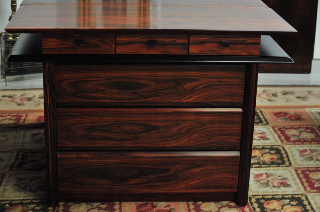 Brouer Rosewood Six Drawer Dresser: Six drawers, three on top and three on bottom. Height 32 Inches Width 47.5 Inches Depth 20 Inches