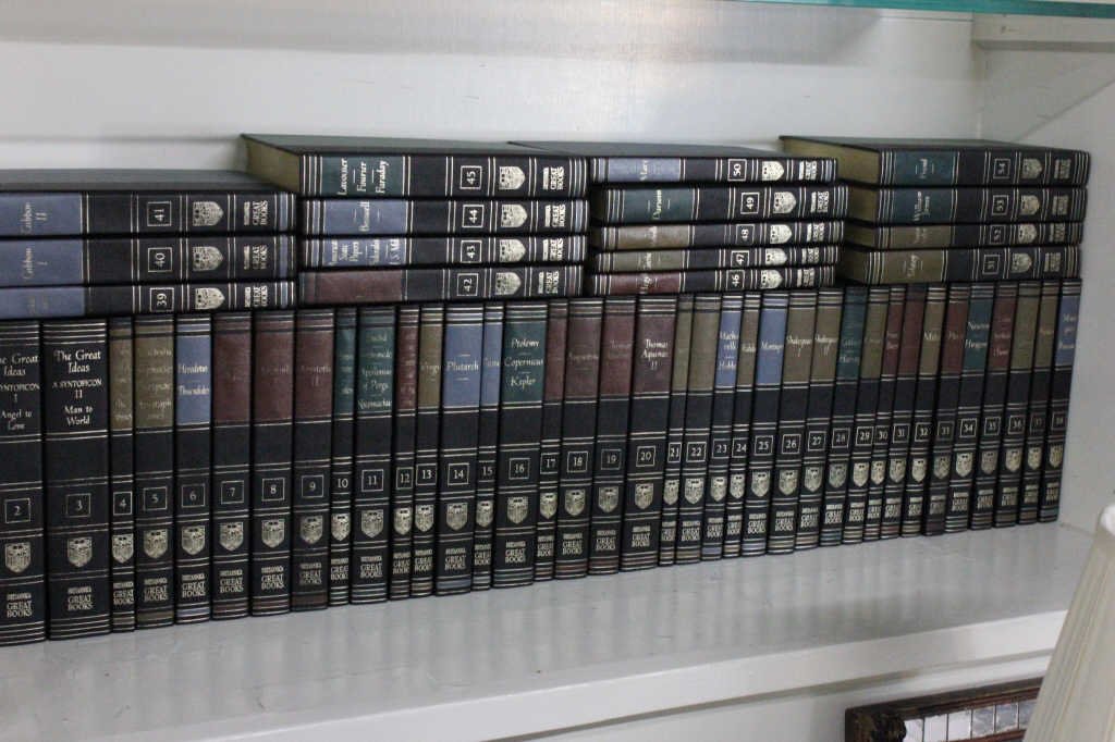 Britannica "The Great Books" Collection: 54 volumes of classic novels and essays by famous authors. Published by University of Chicago 1952/1980 Height 9.5 Inches