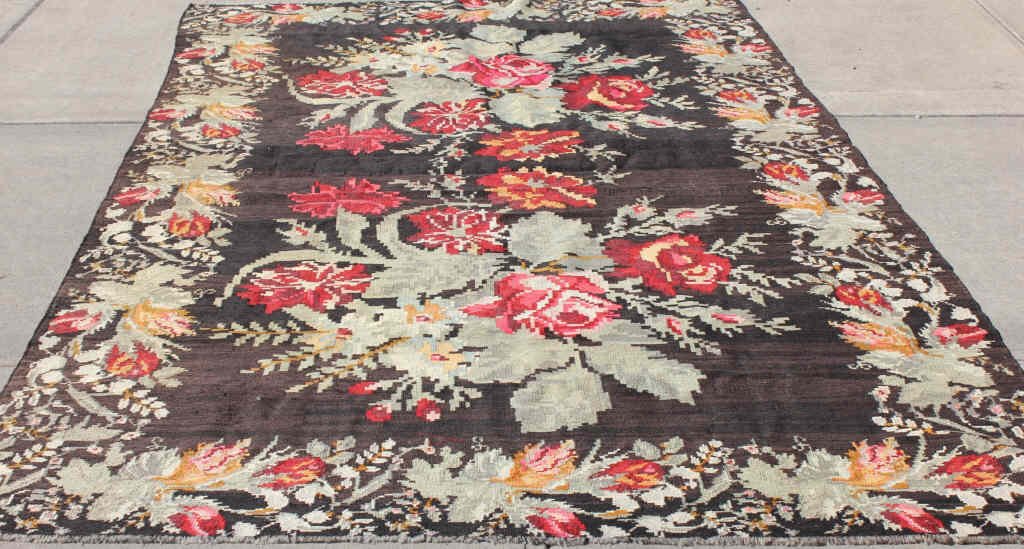 Kilim Rug: 136 inches by 78 inches
