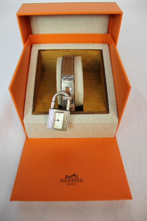 Hermes "Kelly" Silver Bracelet (1 of 6)